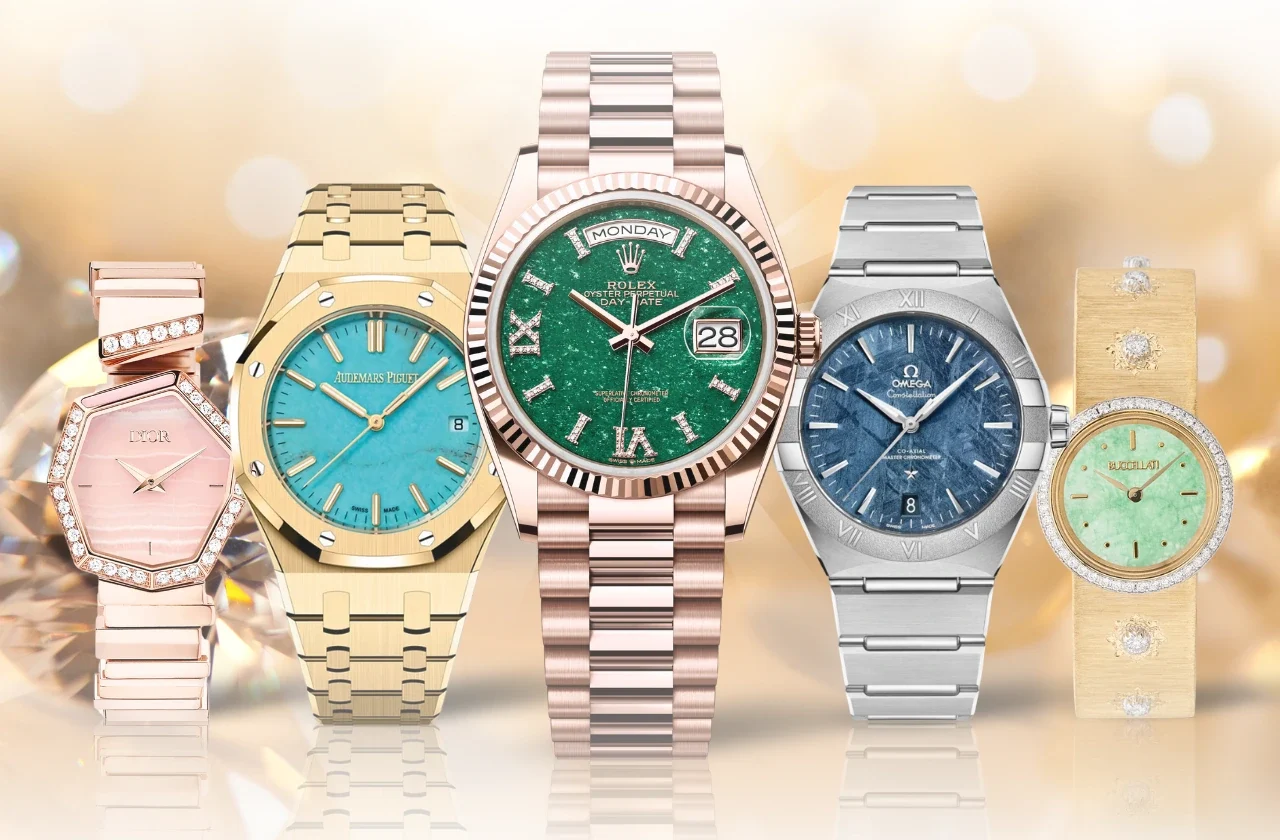 stone dial watches